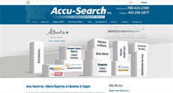 Desktop Screenshot of accu-search.com