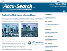 Tablet Screenshot of accu-search.com